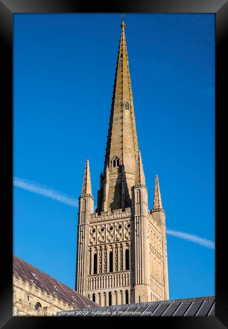 Norwich Cathedral Framed Print by Chris Dorney