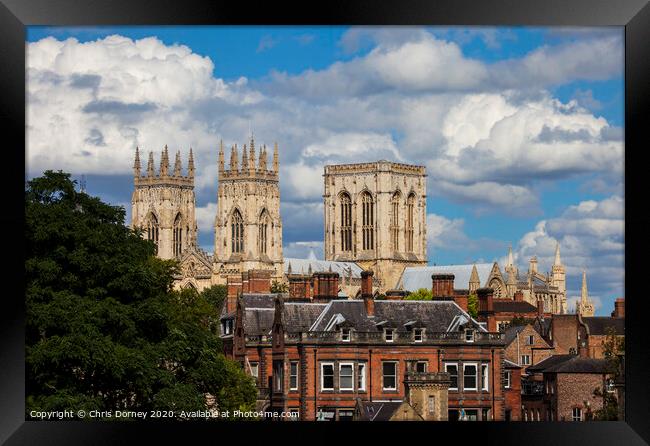 York Minster Framed Print by Chris Dorney