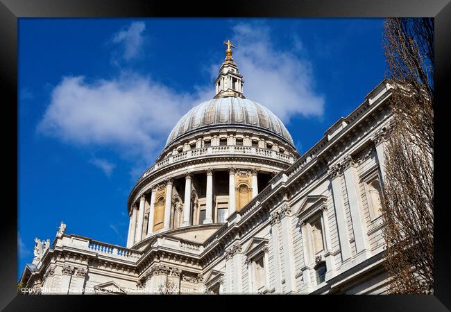 St. Paul's Cathedral in London Framed Print by Chris Dorney