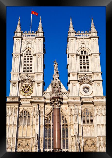 Westminster Abbey in London Framed Print by Chris Dorney