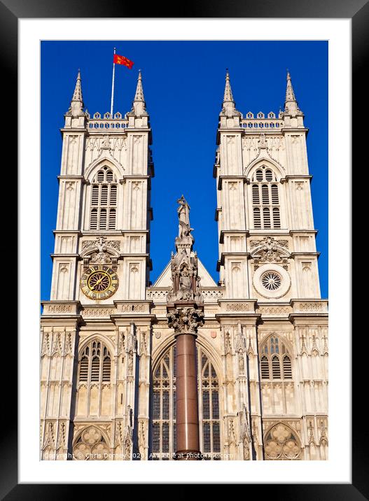 Westminster Abbey in London Framed Mounted Print by Chris Dorney