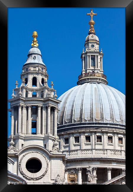 St. Paul's Cathedral in London Framed Print by Chris Dorney