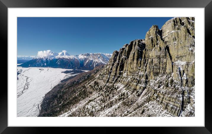 Chitistone River Framed Mounted Print by Fred Denner