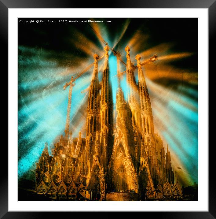 Sagrada Família Framed Mounted Print by Paul Boazu