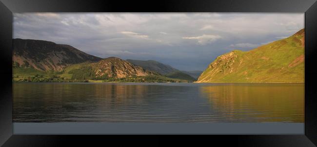 Ennerdale Water and Anglers Crag Framed Print by Linda Lyon