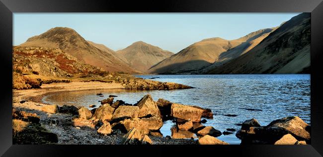 Wastwater in January Framed Print by Linda Lyon