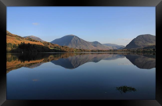 Loweswater reflections Framed Print by Linda Lyon