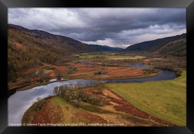 River Glass, Strathglass in the Scottish Highlands Framed Print by Graeme Taplin Landscape Photography