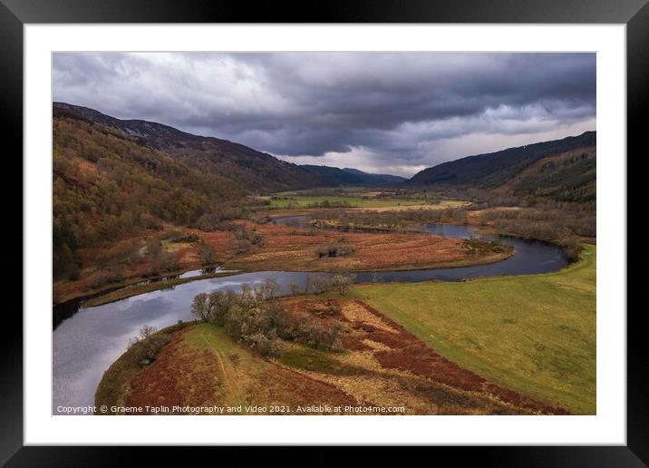 River Glass, Strathglass in the Scottish Highlands Framed Mounted Print by Graeme Taplin Landscape Photography