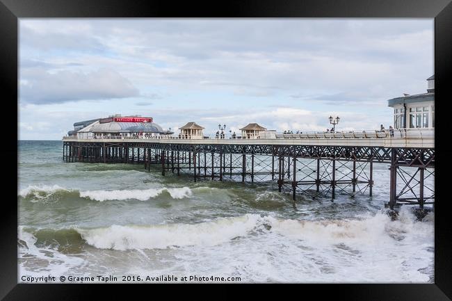 Cromer Pier surf's up! Framed Print by Graeme Taplin Landscape Photography