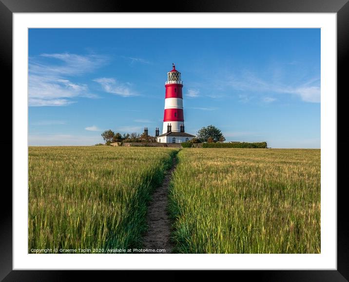 Happisburgh Lighthouse Framed Mounted Print by Graeme Taplin Landscape Photography
