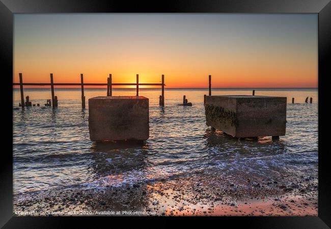 Happisburgh solstice sunrise  Framed Print by Graeme Taplin Landscape Photography