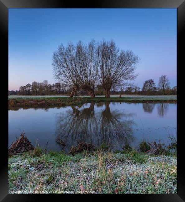 Three Kings River Stour Framed Print by Graeme Taplin Landscape Photography
