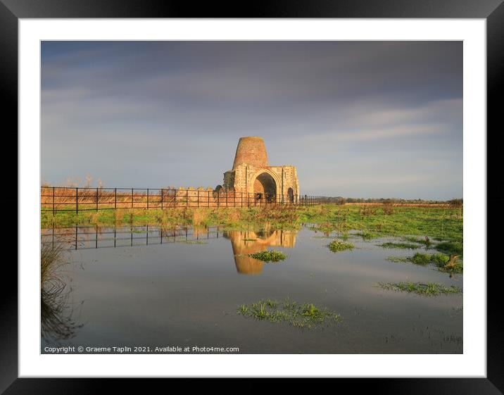 St Benet's Abbey Norfolk Framed Mounted Print by Graeme Taplin Landscape Photography