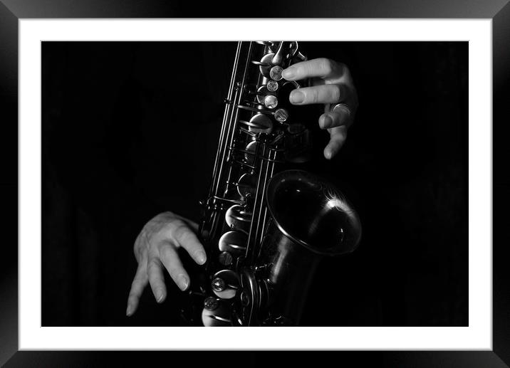       Jazz Hands                         Framed Mounted Print by John Iddles