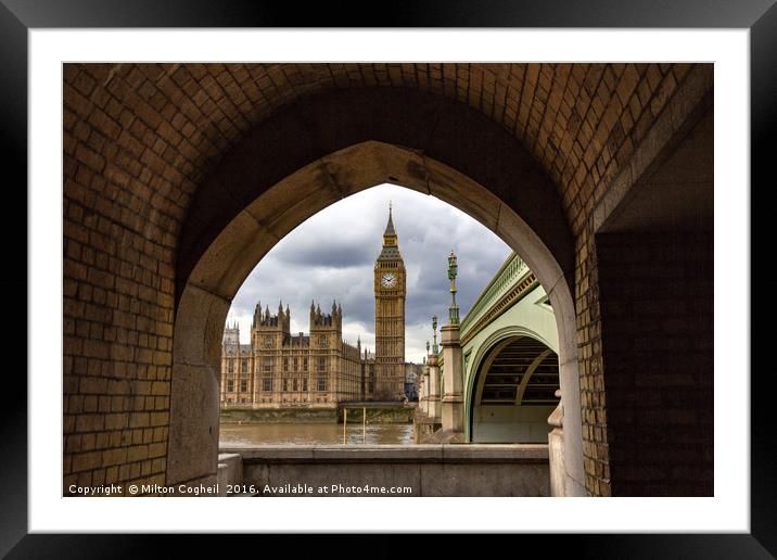 Big Ben, Westminster, London Framed Mounted Print by Milton Cogheil