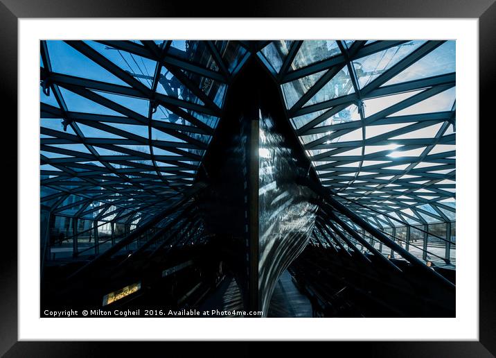 Cutty Sark - Blue Tone 1 Framed Mounted Print by Milton Cogheil