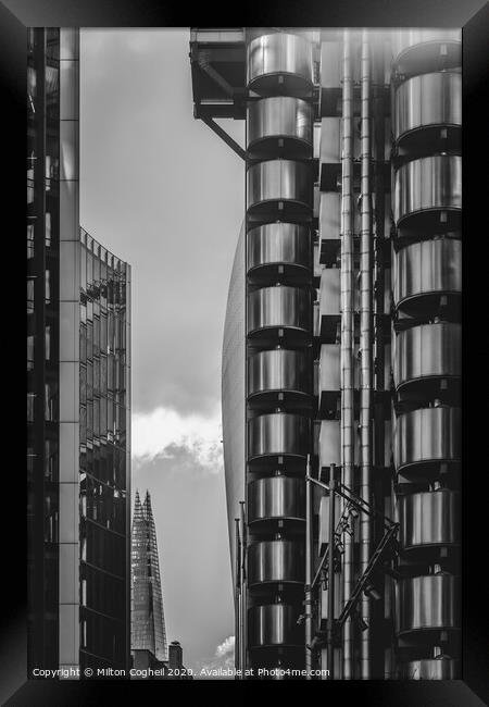 London Skyscrapers Framed Print by Milton Cogheil