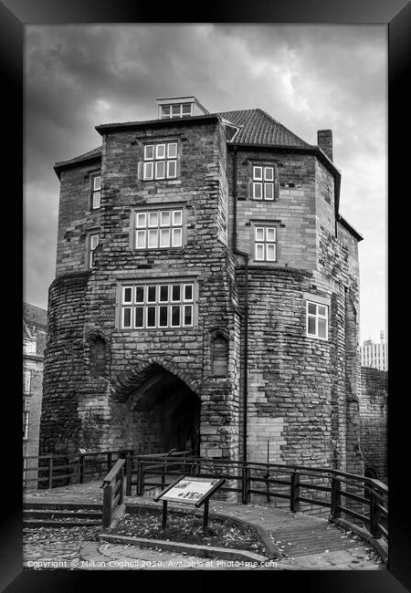 The medieval Black Gate in Newcastle upon Tyne Framed Print by Milton Cogheil