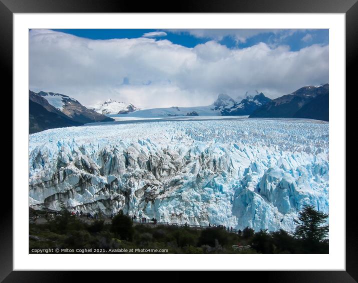 Perito Moreno Glacier in the Los Glaciares National Park Framed Mounted Print by Milton Cogheil