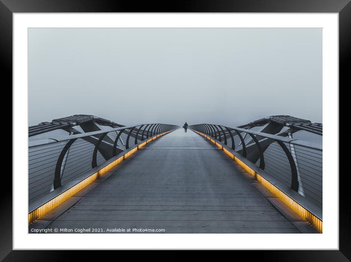 Walk into the abyss 2 Framed Mounted Print by Milton Cogheil