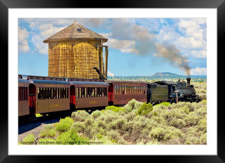 Cumbres & Toltec Scenic Railroad, Colorado and New Mexico Framed Mounted Print by John Chase