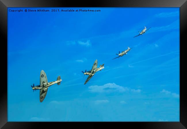 Tribute to the Grace Spitfire ML407 Framed Print by Steve Whitham
