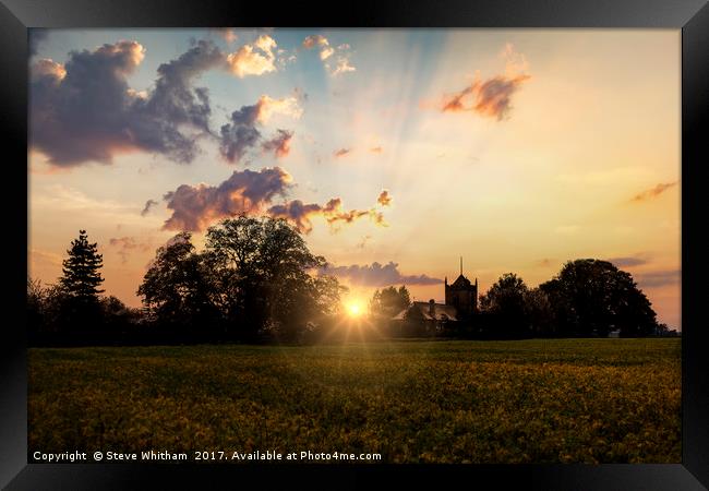Last Rays of the Day Framed Print by Steve Whitham