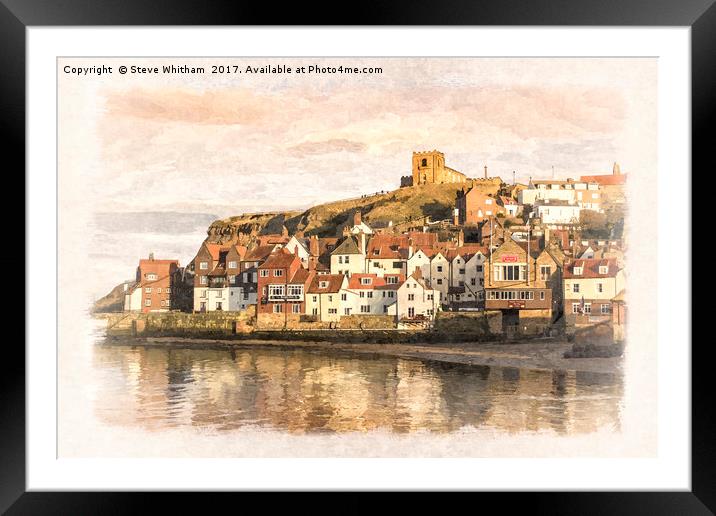 Yorkshire Coast - Whitby Framed Mounted Print by Steve Whitham