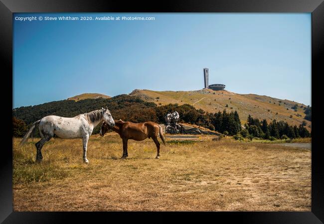 Buzludza, Bulgaria Framed Print by Steve Whitham