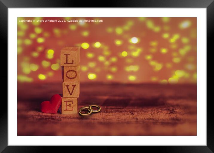 Building Blocks of Love. Framed Mounted Print by Steve Whitham