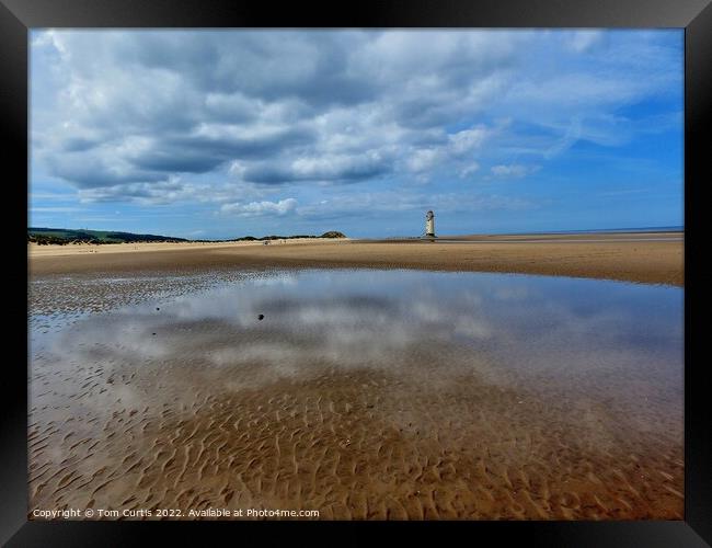 Talacre Beach North Wales  Framed Print by Tom Curtis
