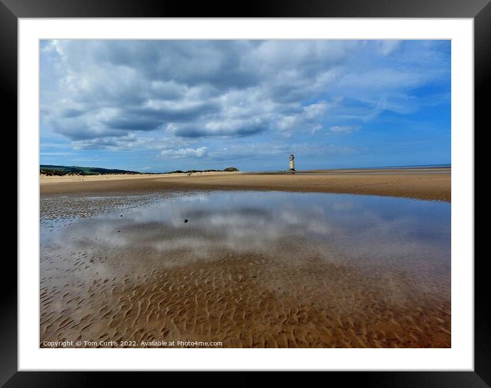 Talacre Beach North Wales  Framed Mounted Print by Tom Curtis