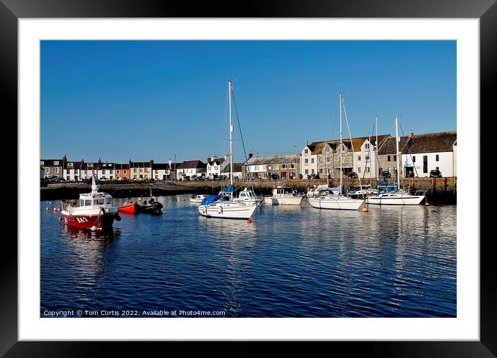 Whithorn harbour scotland Framed Mounted Print by Tom Curtis