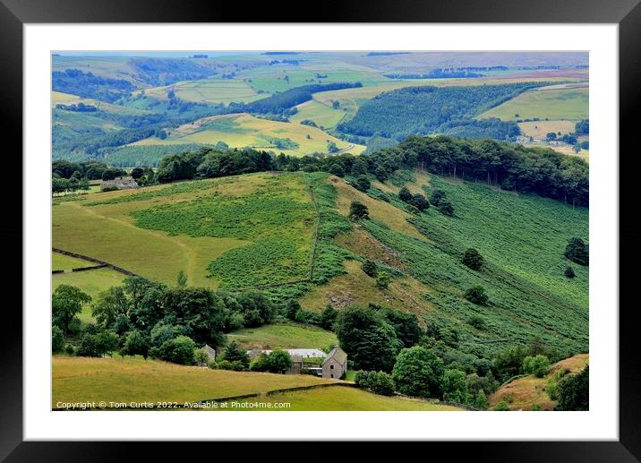 Derbyshire Dales Near Stanedge Edge  Framed Mounted Print by Tom Curtis