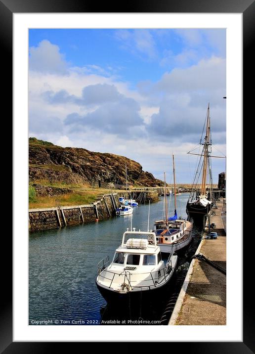 Amlwch Harbour Anglesey Wales Framed Mounted Print by Tom Curtis