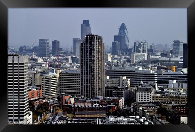 London Tower Blocks Framed Print by Tom Curtis