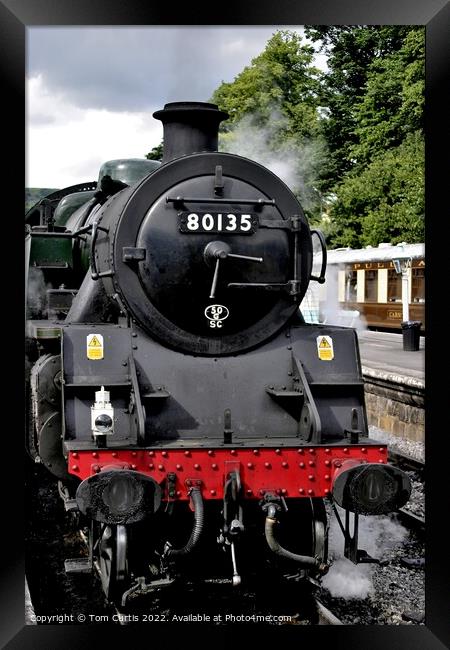 Steam Locomotive 80135 Framed Print by Tom Curtis