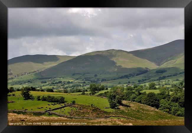 Crook Howgill Fells Framed Print by Tom Curtis