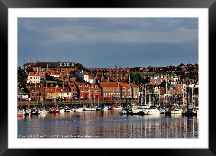 River Esk Whitby North Yorkshire Framed Mounted Print by Tom Curtis