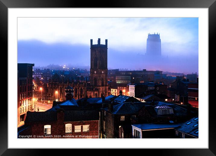 Misty Morning Framed Mounted Print by Louis Smith