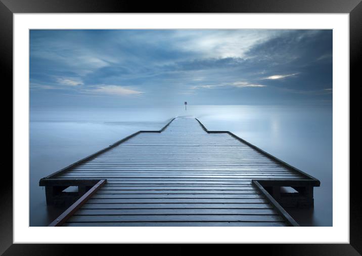 Long exposure Lifeboat Jetty, Lytham St Annes Framed Mounted Print by Colin Jarvis
