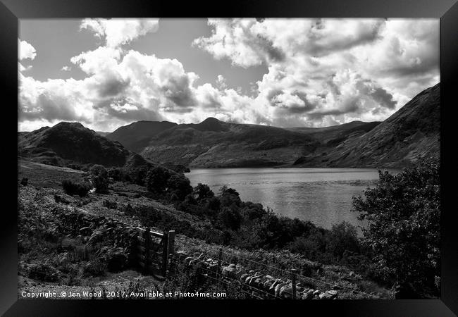 Storm Clouds - The Lake District Framed Print by Jon Wood