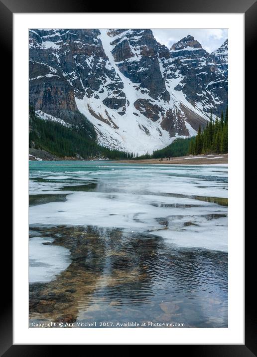 Moraine Lake Banff Framed Mounted Print by Ann Mitchell