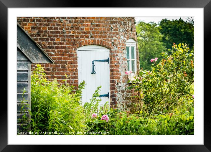 Windmill Garden River Ant Norfolk Framed Mounted Print by Ann Mitchell