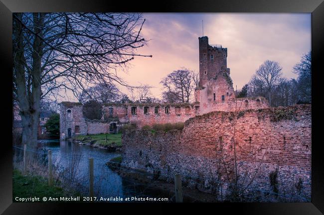 Caister Castle Norfolk Framed Print by Ann Mitchell