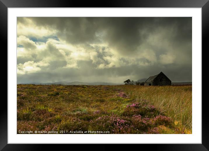 Croft on the Isle of Skye Framed Mounted Print by martin pulling