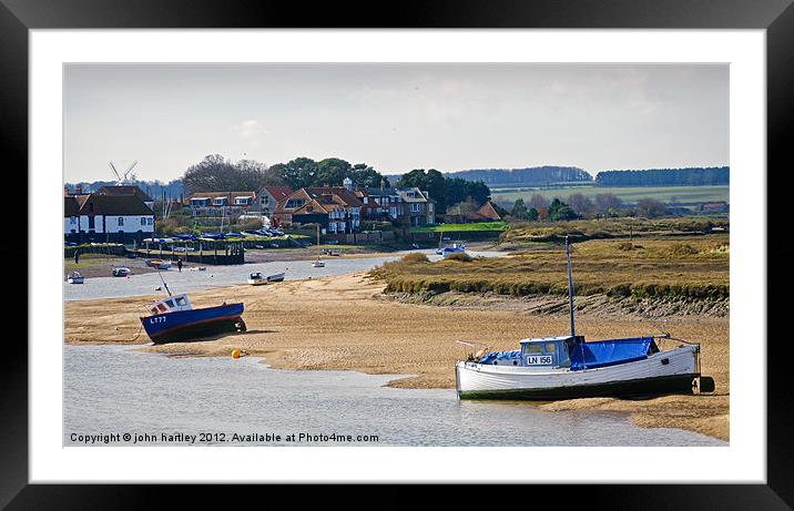 Leisurely day at Burnham Overy Staithe North Norfo Framed Mounted Print by john hartley