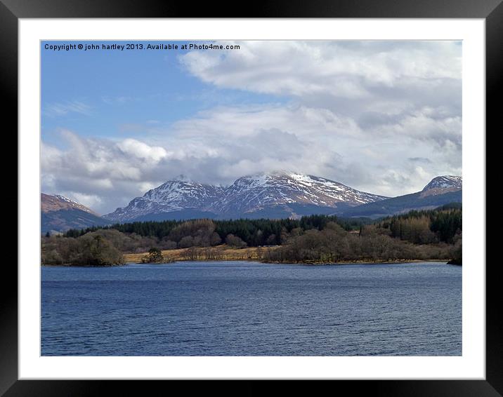  Ben Cruachan Mountain Loch Awe Scotland Framed Mounted Print by john hartley