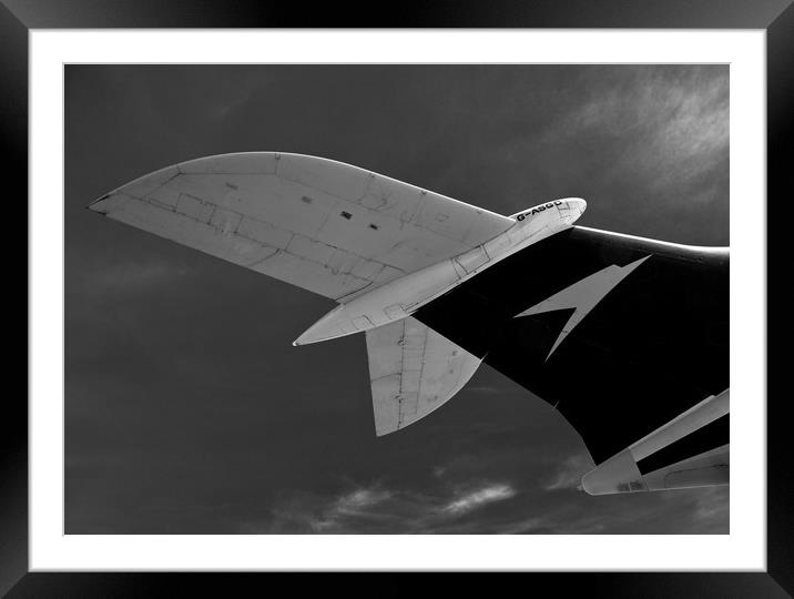 BOAC VC10 aircraft tail Framed Mounted Print by Ashley Redding